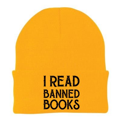 Book And Reading Lovers I Read Banned Books Book Nerd Gift Knit Cap Winter Beanie