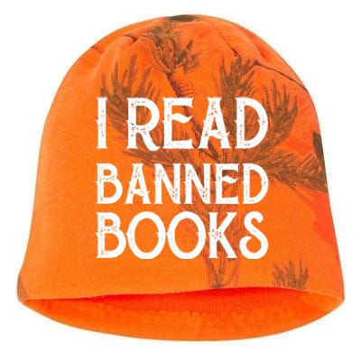 Book And Reading Lovers I Read Banned Books Book Nerd Gift Kati - Camo Knit Beanie