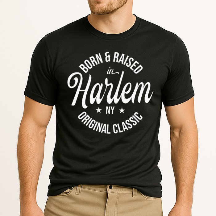 Born And Raised In Harlem Cooling Performance Crew T-Shirt