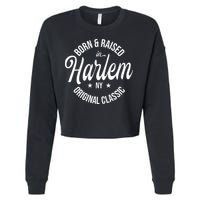 Born And Raised In Harlem Cropped Pullover Crew