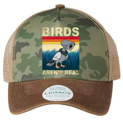 Birds Aren't Real Camera Sunset Legacy Tie Dye Trucker Hat