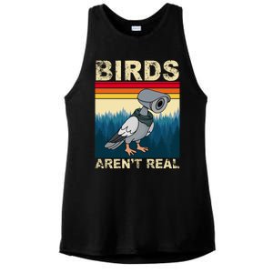 Birds Aren't Real Camera Sunset Ladies PosiCharge Tri-Blend Wicking Tank