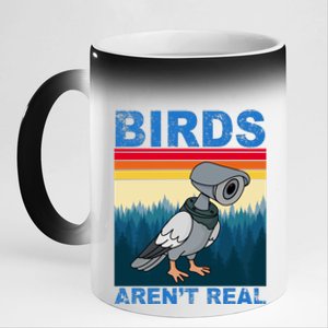 Birds Aren't Real Camera Sunset 11oz Black Color Changing Mug