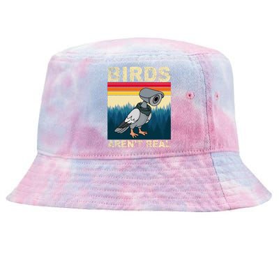 Birds Aren't Real Camera Sunset Tie-Dyed Bucket Hat