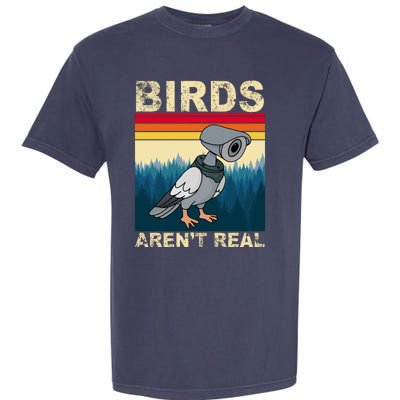 Birds Aren't Real Camera Sunset Garment-Dyed Heavyweight T-Shirt