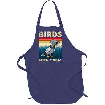 Birds Aren't Real Camera Sunset Full-Length Apron With Pockets