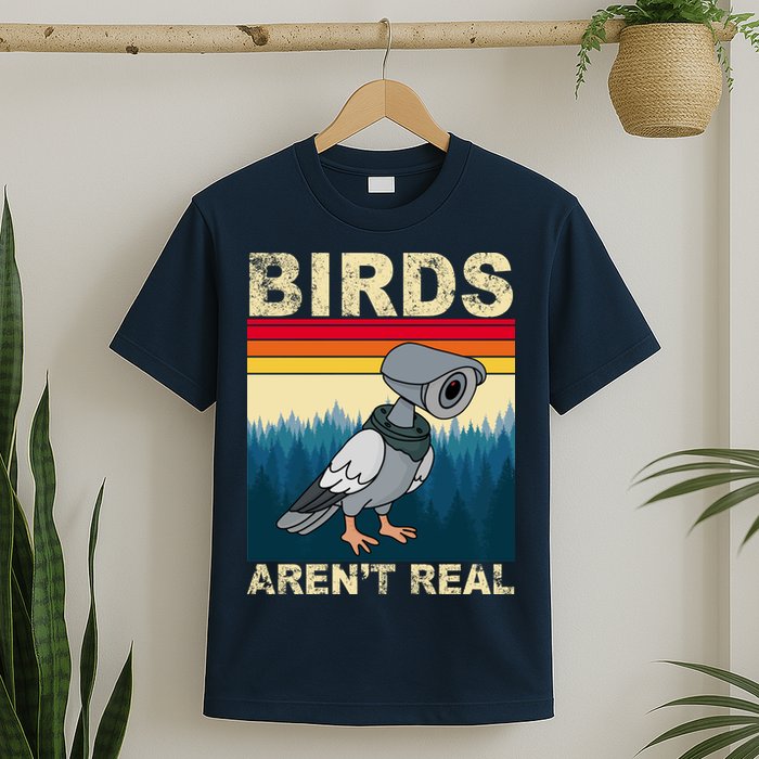 Birds Aren't Real Camera Sunset T-Shirt