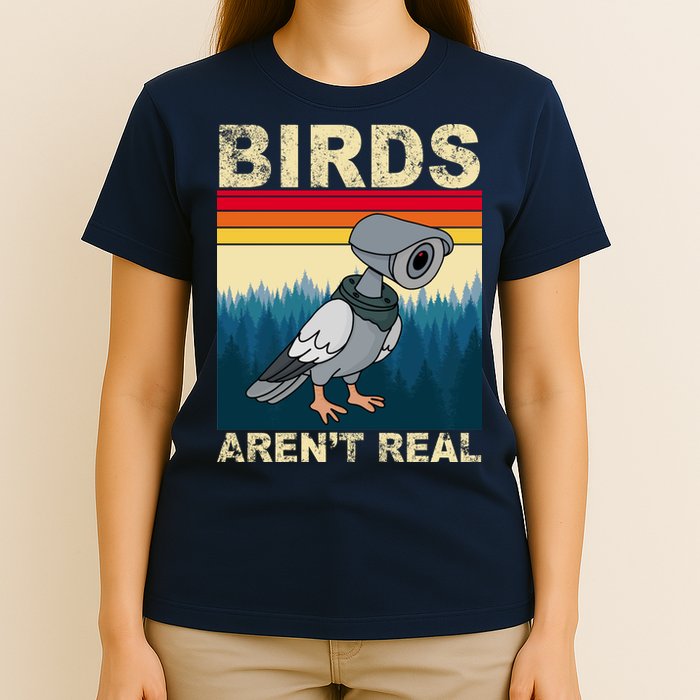 Birds Aren't Real Camera Sunset T-Shirt