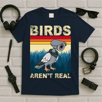Birds Aren't Real Camera Sunset T-Shirt