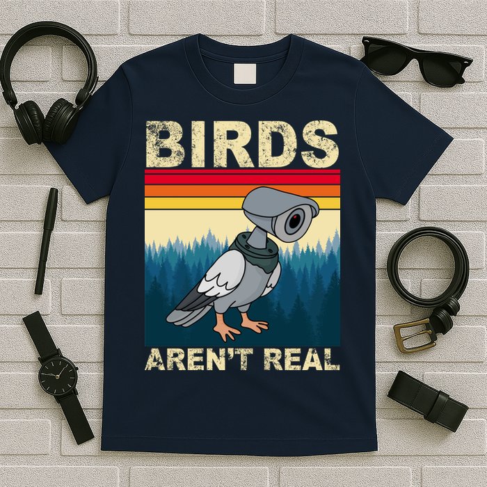 Birds Aren't Real Camera Sunset T-Shirt