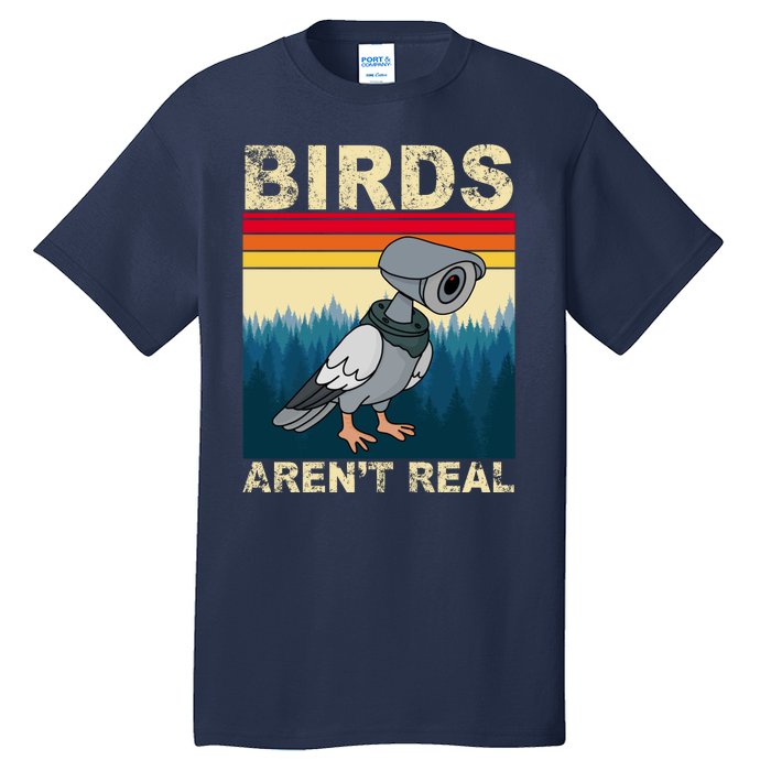 Birds Aren't Real Camera Sunset Tall T-Shirt