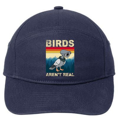 Birds Aren't Real Camera Sunset 7-Panel Snapback Hat