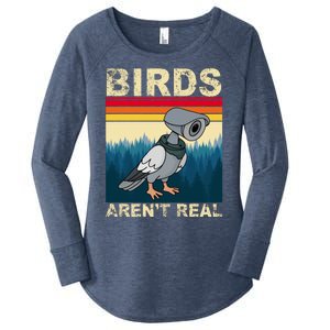 Birds Aren't Real Camera Sunset Women's Perfect Tri Tunic Long Sleeve Shirt