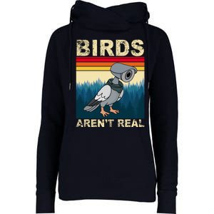 Birds Aren't Real Camera Sunset Womens Funnel Neck Pullover Hood