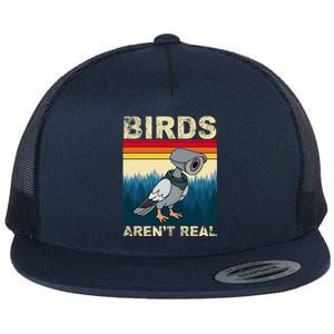 Birds Aren't Real Camera Sunset Flat Bill Trucker Hat