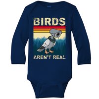 Birds Aren't Real Camera Sunset Baby Long Sleeve Bodysuit