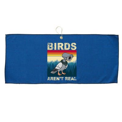 Birds Aren't Real Camera Sunset Large Microfiber Waffle Golf Towel