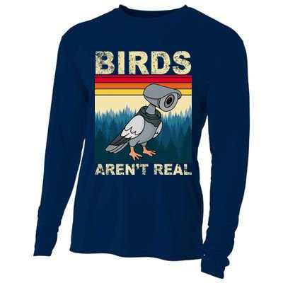 Birds Aren't Real Camera Sunset Cooling Performance Long Sleeve Crew