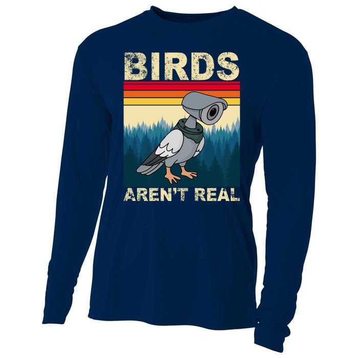 Birds Aren't Real Camera Sunset Cooling Performance Long Sleeve Crew