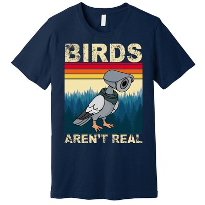 Birds Aren't Real Camera Sunset Premium T-Shirt