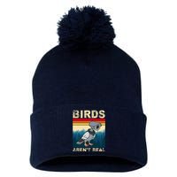 Birds Aren't Real Camera Sunset Pom Pom 12in Knit Beanie