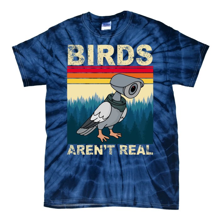 Birds Aren't Real Camera Sunset Tie-Dye T-Shirt