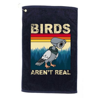 Birds Aren't Real Camera Sunset Platinum Collection Golf Towel