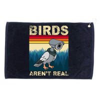 Birds Aren't Real Camera Sunset Grommeted Golf Towel