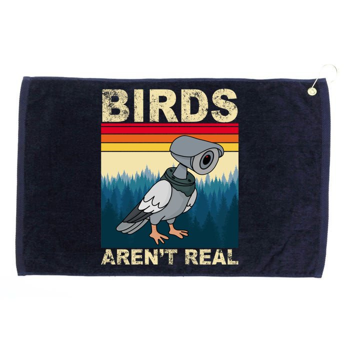 Birds Aren't Real Camera Sunset Grommeted Golf Towel