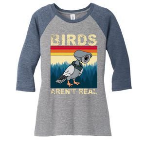 Birds Aren't Real Camera Sunset Women's Tri-Blend 3/4-Sleeve Raglan Shirt