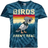 Birds Aren't Real Camera Sunset Kids Tie-Dye T-Shirt