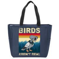 Birds Aren't Real Camera Sunset Zip Tote Bag