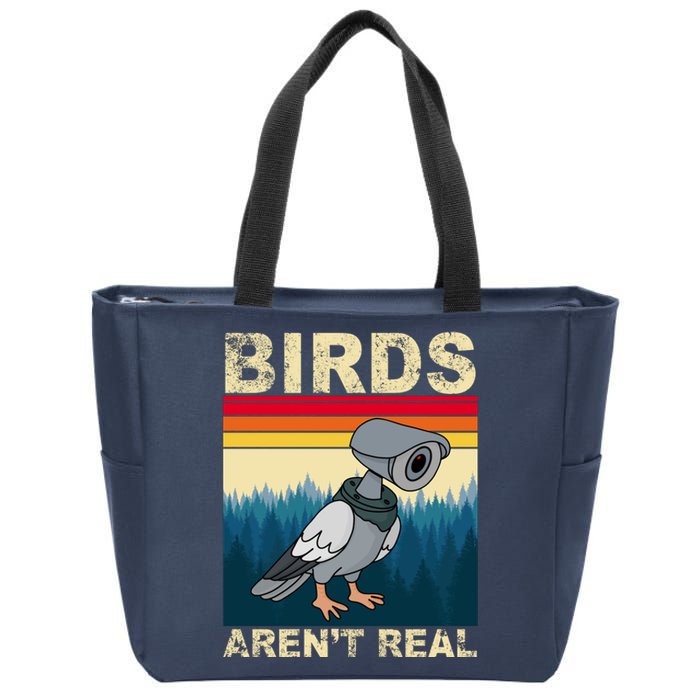 Birds Aren't Real Camera Sunset Zip Tote Bag