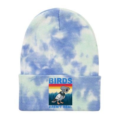 Birds Aren't Real Camera Sunset Tie Dye 12in Knit Beanie