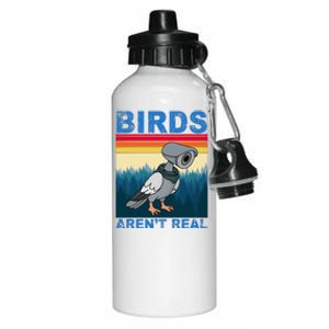 Birds Aren't Real Camera Sunset Aluminum Water Bottle