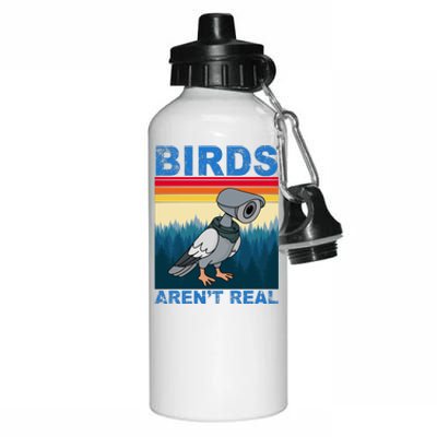 Birds Aren't Real Camera Sunset Aluminum Water Bottle