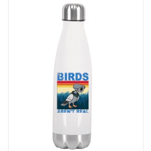 Birds Aren't Real Camera Sunset Stainless Steel Insulated Water Bottle