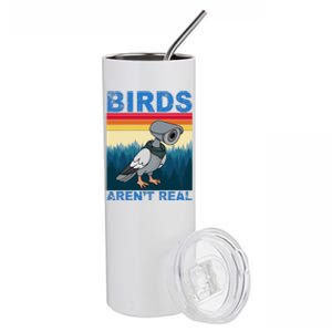 Birds Aren't Real Camera Sunset Stainless Steel Tumbler