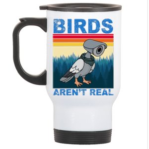 Birds Aren't Real Camera Sunset Stainless Steel Travel Mug