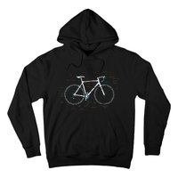 Bicycle Anatomy Road Bike Cycling Hoodie