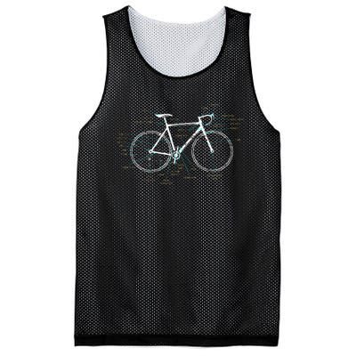 Bicycle Anatomy Road Bike Cycling Mesh Reversible Basketball Jersey Tank