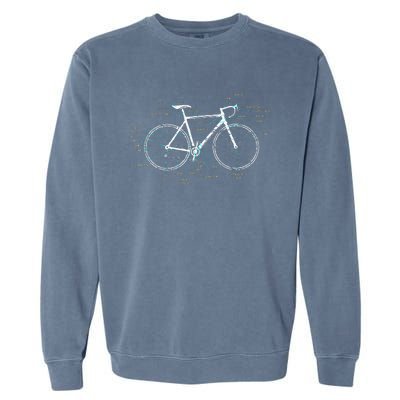 Bicycle Anatomy Road Bike Cycling Garment-Dyed Sweatshirt