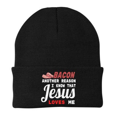 Bacon Another Reason I Know Jesus Loves Me Food Pun Gift Beanie