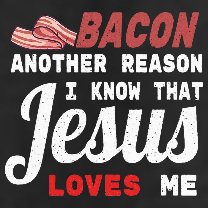 Bacon Another Reason I Know Jesus Loves Me Food Pun Gift Golf Towel