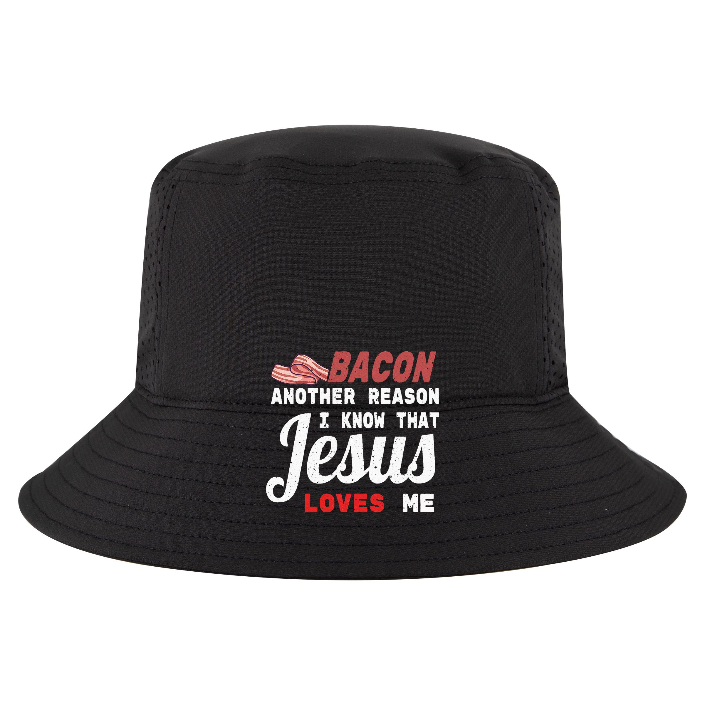 Bacon Another Reason I Know Jesus Loves Me Food Pun Gift Cotton Canvas Backpack