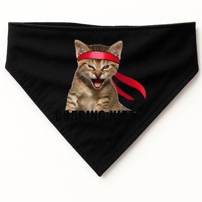 Be A Roaring Kitty Game The Stop Orange Bandana Meme USA-Made Doggie Bandana