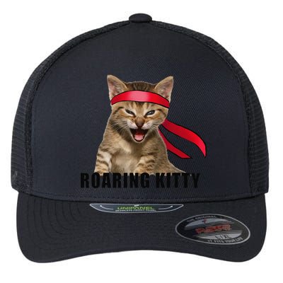 Be A Roaring Kitty Game The Stop Orange Bandana Meme Flexfit Unipanel Trucker Cap