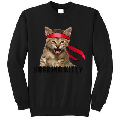 Be A Roaring Kitty Game The Stop Orange Bandana Meme Sweatshirt