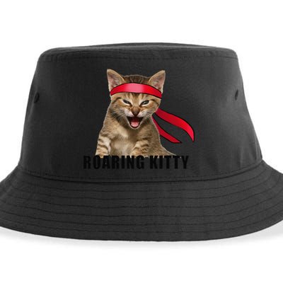 Be A Roaring Kitty Game The Stop Orange Bandana Meme Sustainable Bucket Hat