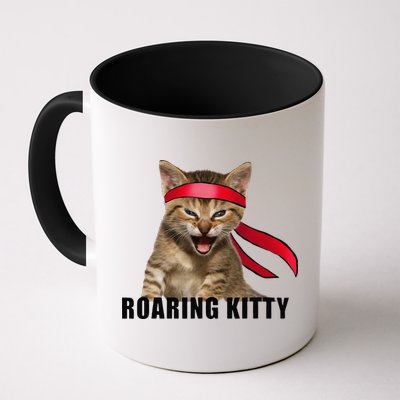 Be A Roaring Kitty Game The Stop Orange Bandana Meme Mug